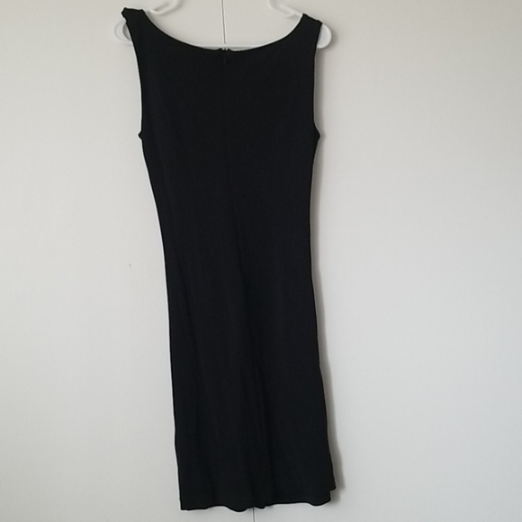 Ann Taylor Black Faux Wrap Dress 4P - Picture 4 of 4